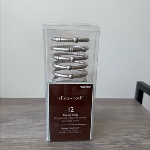 Allen + Roth Brushed Nickel Shower Rings (Set of 12)